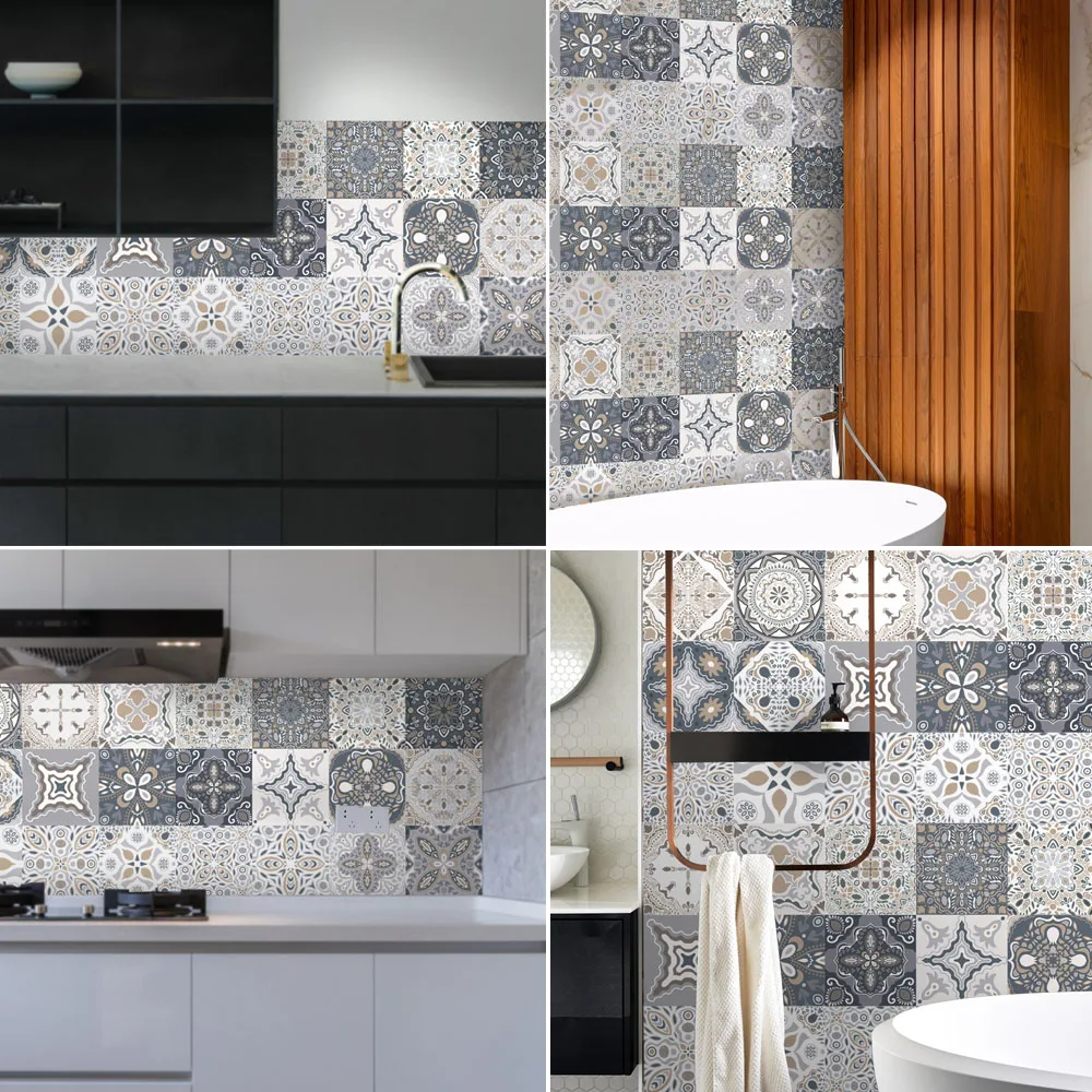24pcs Retro Pattern Matte Surface Tiles Sticker Transfers Covers for Kitchen Bathroom Tables Floor Hard-wearing Art Wall Decals
24pcs Retro Pattern Matte Surface Tiles Sticker Transfers Covers for Kitchen Bathroom Tables Floor Hard-wearing Art Wall Decals