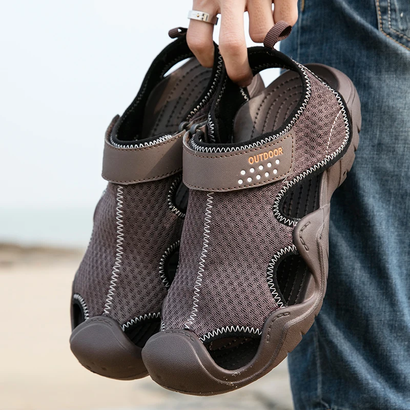 Multifunctional Wading Sandals Men Summer Mesh Breathable Lightweight Beach Shoes For Men Non-slip Outdoor Walking Footwear
Multifunctional Wading Sandals Men Summer Mesh Breathable Lightweight Beach Shoes For Men Non-slip Outdoor Walking Footwear