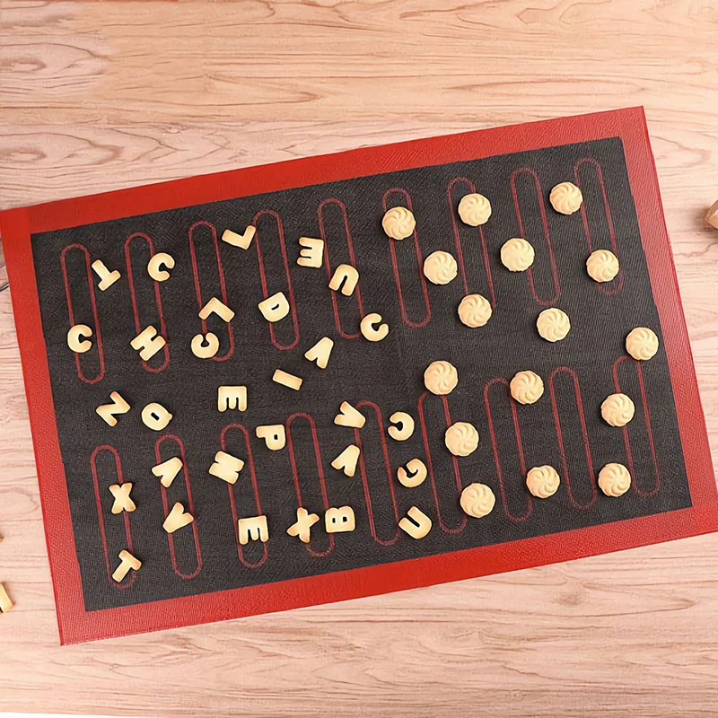 Silicone Cookie Baking Mat Non-stick Oven Sheet Liner Bakery Bakeware Kitchen Accessory Tools Macaron Pad for Cookies Pastry
Silicone Cookie Baking Mat Non-stick Oven Sheet Liner Bakery Bakeware Kitchen Accessory Tools Macaron Pad for Cookies Pastry