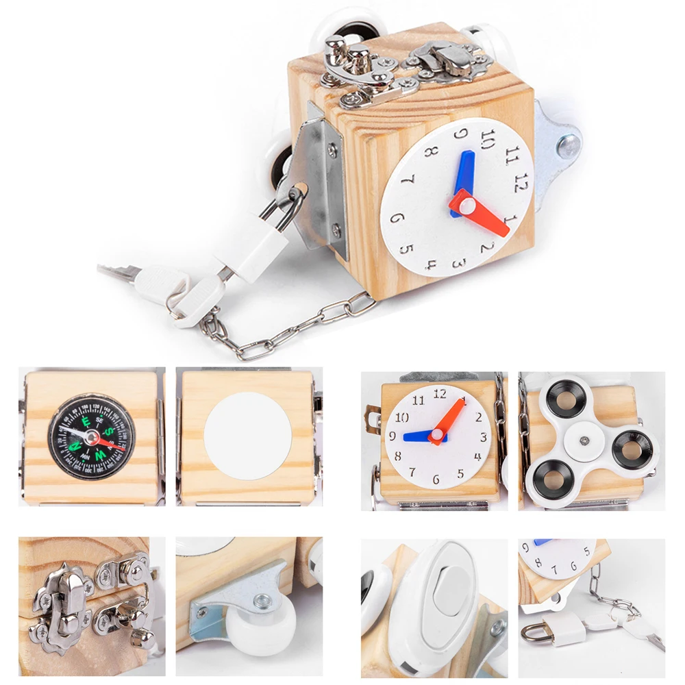 Cube Wooden Busy Building Blocks Children's Early Education Multi-functional Busy Toys Montessori Hands-on Ability Training Toys
Cube Wooden Busy Building Blocks Children's Early Education Multi-functional Busy Toys Montessori Hands-on Ability Training Toys