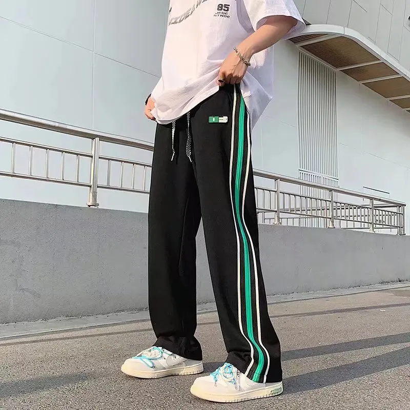2022 Ropa Stripe Joggers Men Baggy Tracksuit Pants Students Daily Casual Korean Fashion Sweatpants Women Long Trousers Pantalon
2022 Ropa Stripe Joggers Men Baggy Tracksuit Pants Students Daily Casual Korean Fashion Sweatpants Women Long Trousers Pantalon