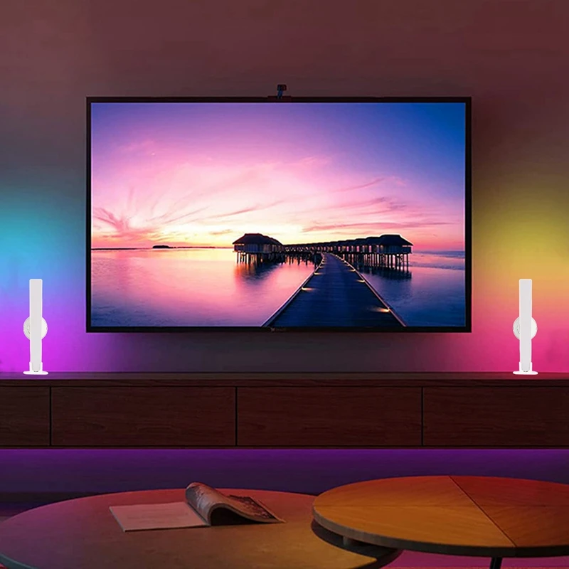 Световая балка RGB музыкальная подсветка s светодиодная полоса светильник для комнаты декор игровая декоративная лампа с европейской вилкой...
Световая балка RGB музыкальная подсветка s светодиодная полоса светильник для комнаты декор игровая декоративная лампа с европейской вилкой...