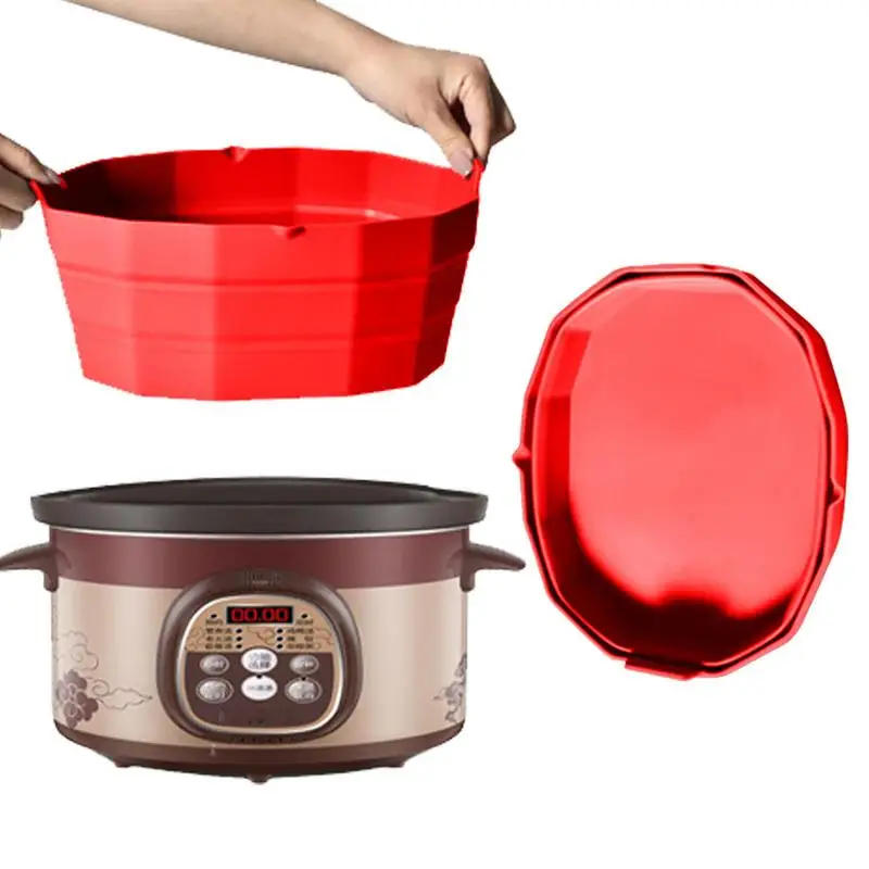 Slow Cooker Divider Silicone Reusable Leakproof Slow Cooker Divider Easy Clean Silicone Pot Divider Dishwasher Safe Cooking
Slow Cooker Divider Silicone Reusable Leakproof Slow Cooker Divider Easy Clean Silicone Pot Divider Dishwasher Safe Cooking