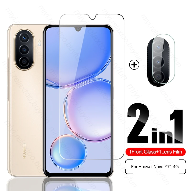 2In1 Tempered Glass For Huawei Nova Y71 4G Camera Glass Hauwei Huawey NovaY71 Nova Y 71 71Y 4G 6.75" Screen Protector Film Cover
2In1 Tempered Glass For Huawei Nova Y71 4G Camera Glass Hauwei Huawey NovaY71 Nova Y 71 71Y 4G 6.75" Screen Protector Film Cover