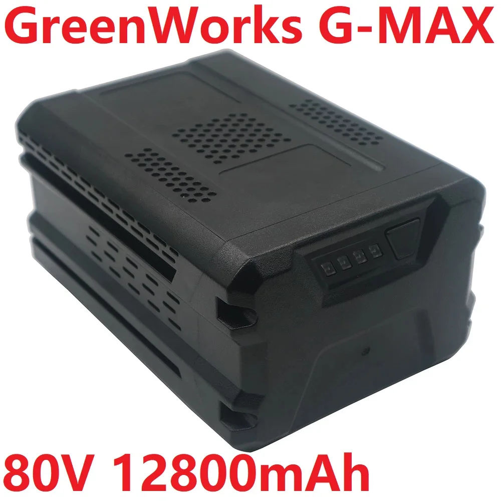 Li-ion Rechargeable Battery GreenWorks G-MAX 80V 12800mAh Suitable for The Whole GreenWorks GMAX 80V Electric Tool
Li-ion Rechargeable Battery GreenWorks G-MAX 80V 12800mAh Suitable for The Whole GreenWorks GMAX 80V Electric Tool