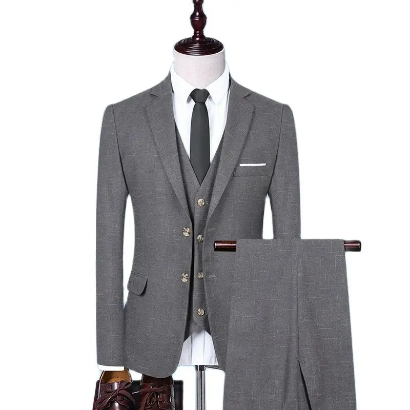 High Quality S-4XL (suit + Vest + Trousers) Men's Plaid Fashion Business Casual Formal Dress Work Wedding Groomsmen Dress Suit
High Quality S-4XL (suit + Vest + Trousers) Men's Plaid Fashion Business Casual Formal Dress Work Wedding Groomsmen Dress Suit