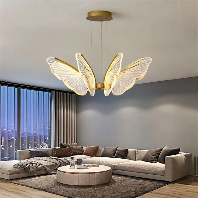 LED room lighting Nordic creative butterfly chandelier restaurant lamp simple Chandelier modern bedroom personality
LED room lighting Nordic creative butterfly chandelier restaurant lamp simple Chandelier modern bedroom personality