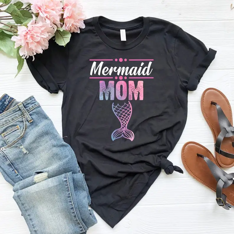 Mermaid Shirt mermaid Mom T Shirt Mama shirt Birthday Party Tee shirts for women graphic t shirts y2k aesthetic tops
Mermaid Shirt mermaid Mom T Shirt Mama shirt Birthday Party Tee shirts for women graphic t shirts y2k aesthetic tops