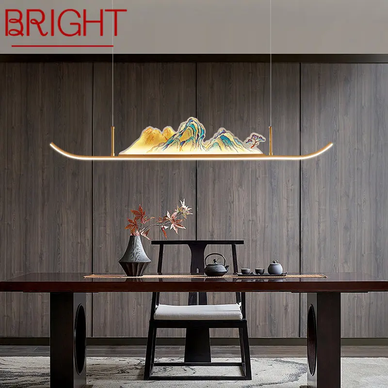 BRIGHT Chinese Lamp Pendant Light LED 3 Colors Creative Zen Design Hill Landscape Chandelier For Home Teahouse Dining Room
BRIGHT Chinese Lamp Pendant Light LED 3 Colors Creative Zen Design Hill Landscape Chandelier For Home Teahouse Dining Room