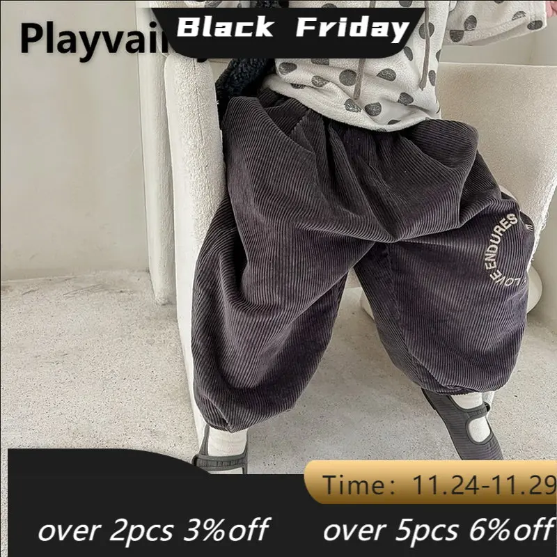 Winter Baby Boy Girl Fleece Pants Corduroy Thicken Elastic Waist Casual Pants Warm Cotton-padded Trousers Baby Clothes E122651 
Winter Baby Boy Girl Fleece Pants Corduroy Thicken Elastic Waist Casual Pants Warm Cotton-padded Trousers Baby Clothes E122651