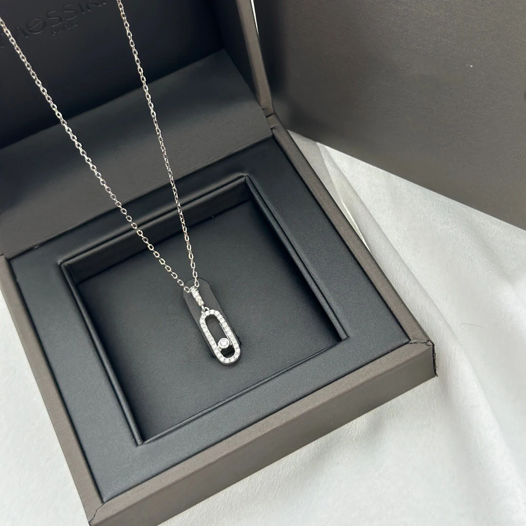 French luxury fashion brand jewelry 925 sterling silver necklace Messik series sliding pendant necklace wedding gift party
French luxury fashion brand jewelry 925 sterling silver necklace Messik series sliding pendant necklace wedding gift party