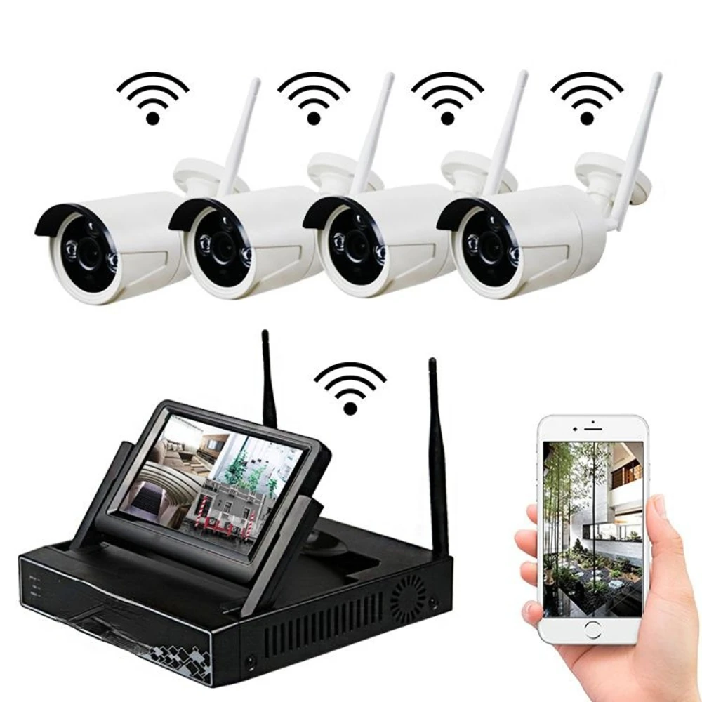 4CH 8CH WiFi with 7inch LCD 3MP 5MP screen Security Camera IP Wireless NVR Kits Outdoor WIFI Security CCTV Camera System
4CH 8CH WiFi with 7inch LCD 3MP 5MP screen Security Camera IP Wireless NVR Kits Outdoor WIFI Security CCTV Camera System