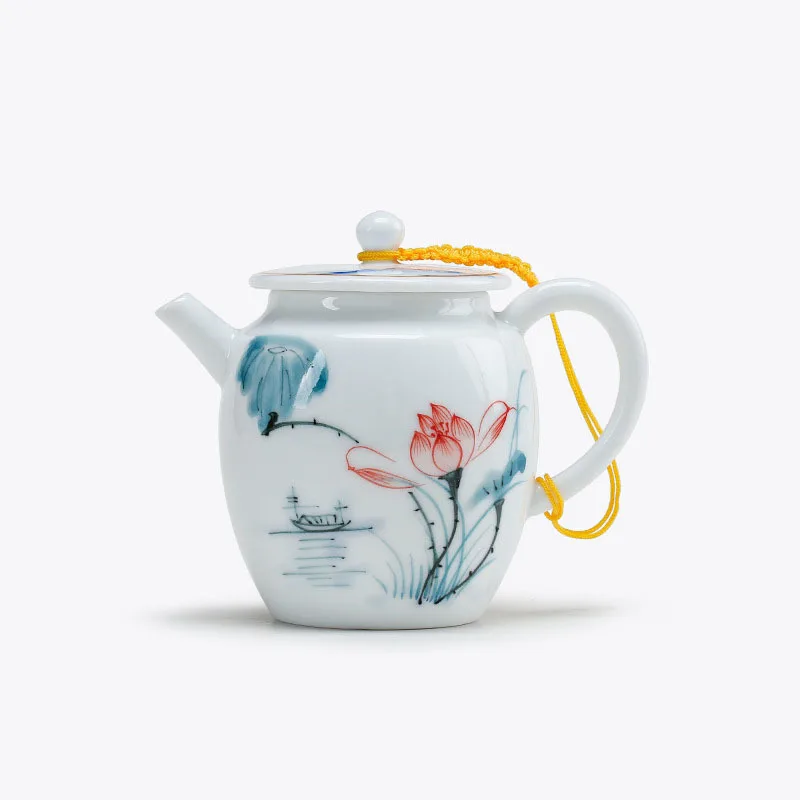 Керамический чайник ручной работы с росписью хурмы 180 мл 
Керамический чайник ручной работы с росписью хурмы 180 мл