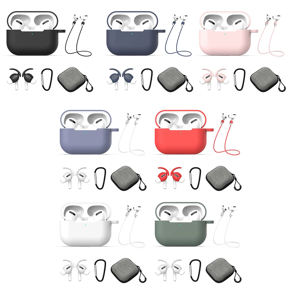 5pcs/set Headset Case Wireless Earphone Cover Accessories Kit for Airpods Pro Earphone Accessories Kits
5pcs/set Headset Case Wireless Earphone Cover Accessories Kit for Airpods Pro Earphone Accessories Kits