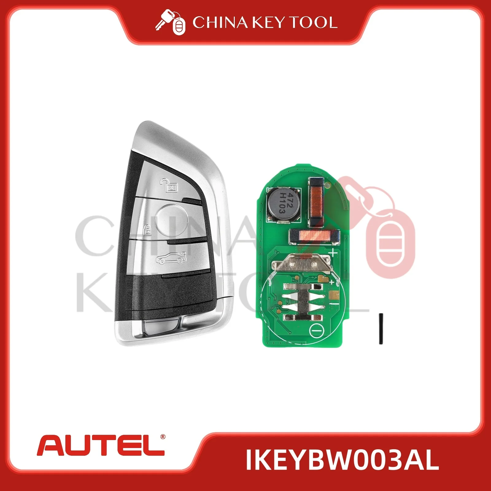 1 шт. Autel IKEYBW003AL BW003AL универсальный смарт-дистанционный ключ 3 кнопки для BMW для смарт-ключа Autel для KM100 IM508 IM608 KM100E
1 шт. Autel IKEYBW003AL BW003AL универсальный смарт-дистанционный ключ 3 кнопки для BMW для смарт-ключа Autel для KM100 IM508 IM608 KM100E