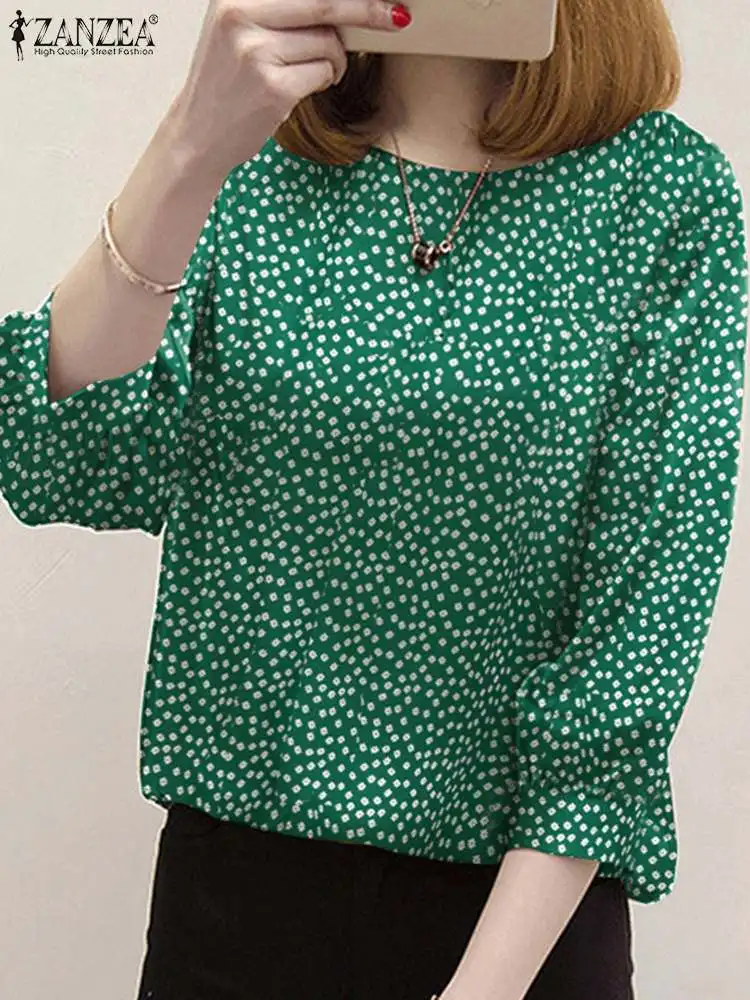 Vintage Printed Blouses Elegant Office Shirts ZANZEA Summer Women Blouse 3/4 Sleeve Floral Lady Shirt Oversize Female Mujer
Vintage Printed Blouses Elegant Office Shirts ZANZEA Summer Women Blouse 3/4 Sleeve Floral Lady Shirt Oversize Female Mujer