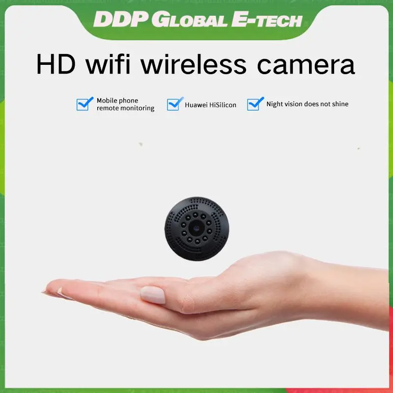 Night Smart Home Security Camera 360-degree Rotating 120 Degrees Viewing Angle Wifi Wireless Camera Mini Portable
Night Smart Home Security Camera 360-degree Rotating 120 Degrees Viewing Angle Wifi Wireless Camera Mini Portable