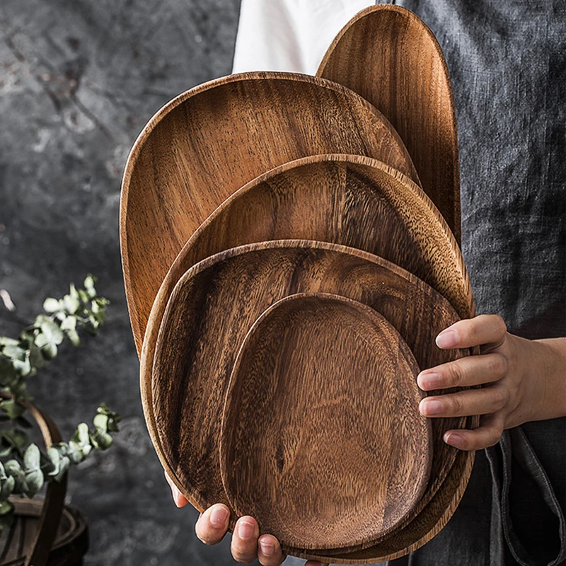 Whole Wood lovesickness Wood Irregular Oval Solid Wood Pan Plate Fruit Dishes Saucer Tea Tray Dessert Dinner Plate Tableware Set
Whole Wood lovesickness Wood Irregular Oval Solid Wood Pan Plate Fruit Dishes Saucer Tea Tray Dessert Dinner Plate Tableware Set