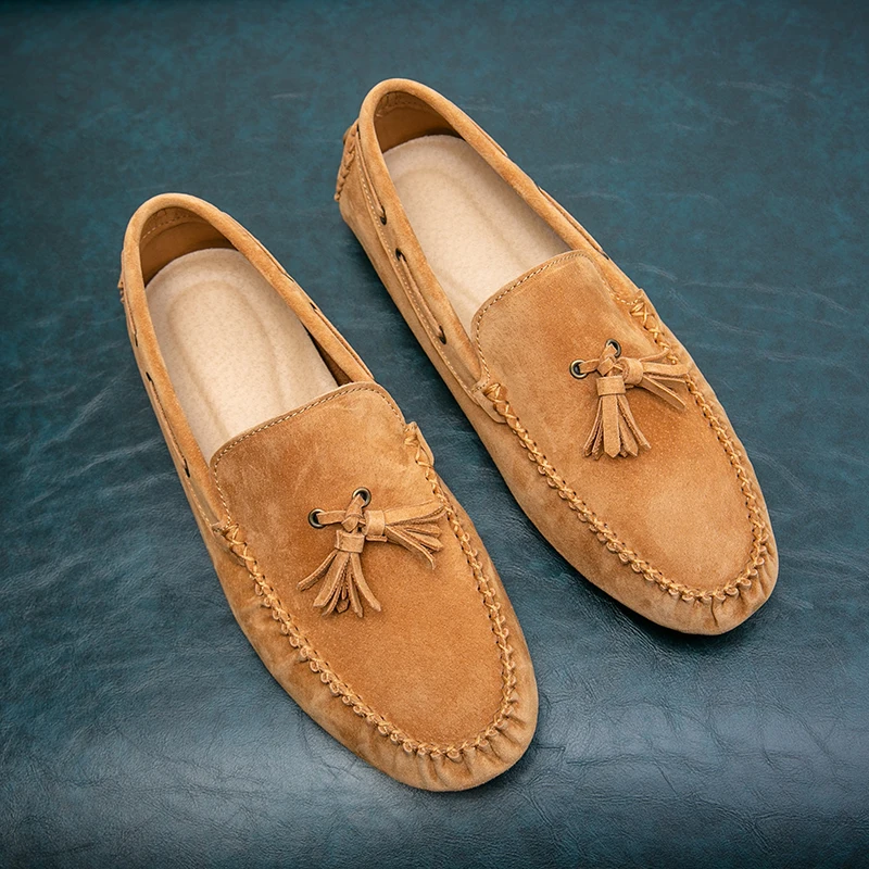 High Quality New Arrival Summer Suede Man’s Shoes Round Casual Moccasin Toe Slip-on Leisure Mules Outdoor Driving Footwear
High Quality New Arrival Summer Suede Man’s Shoes Round Casual Moccasin Toe Slip-on Leisure Mules Outdoor Driving Footwear