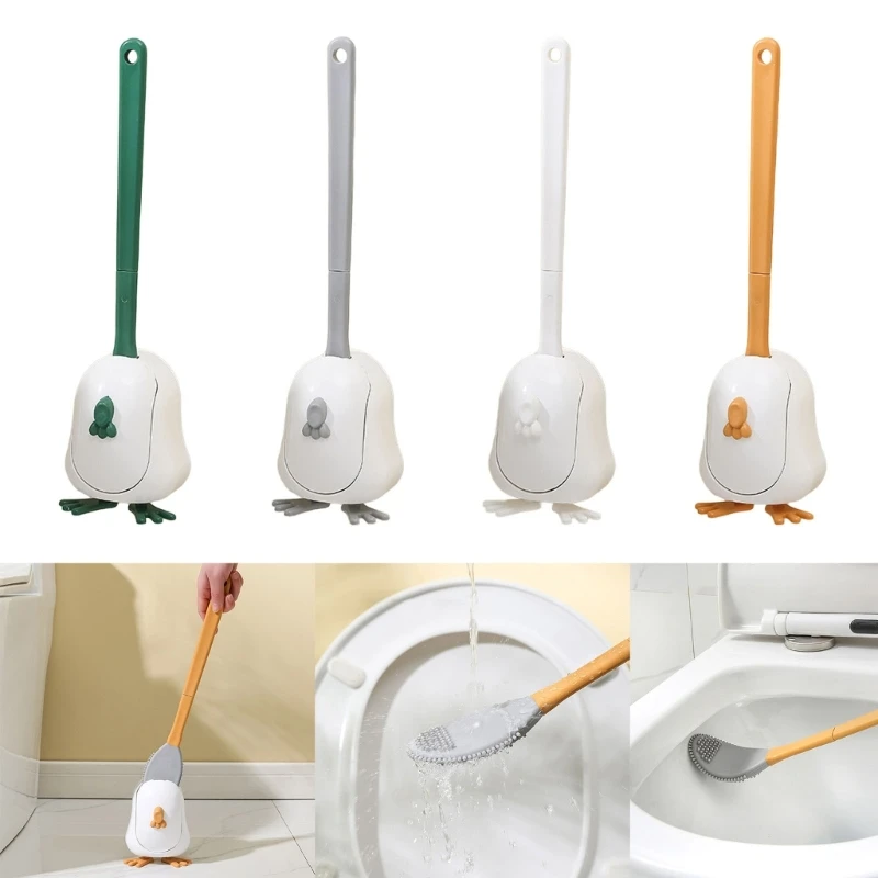 Гибкая силиконовая щетка для унитаза, настенный компактный очиститель для ванной комнаты, долгая ручка, Глубокая очистка, долговечность
Гибкая силиконовая щетка для унитаза, настенный компактный очиститель для ванной комнаты, долгая ручка, Глубокая очистка, долговечность