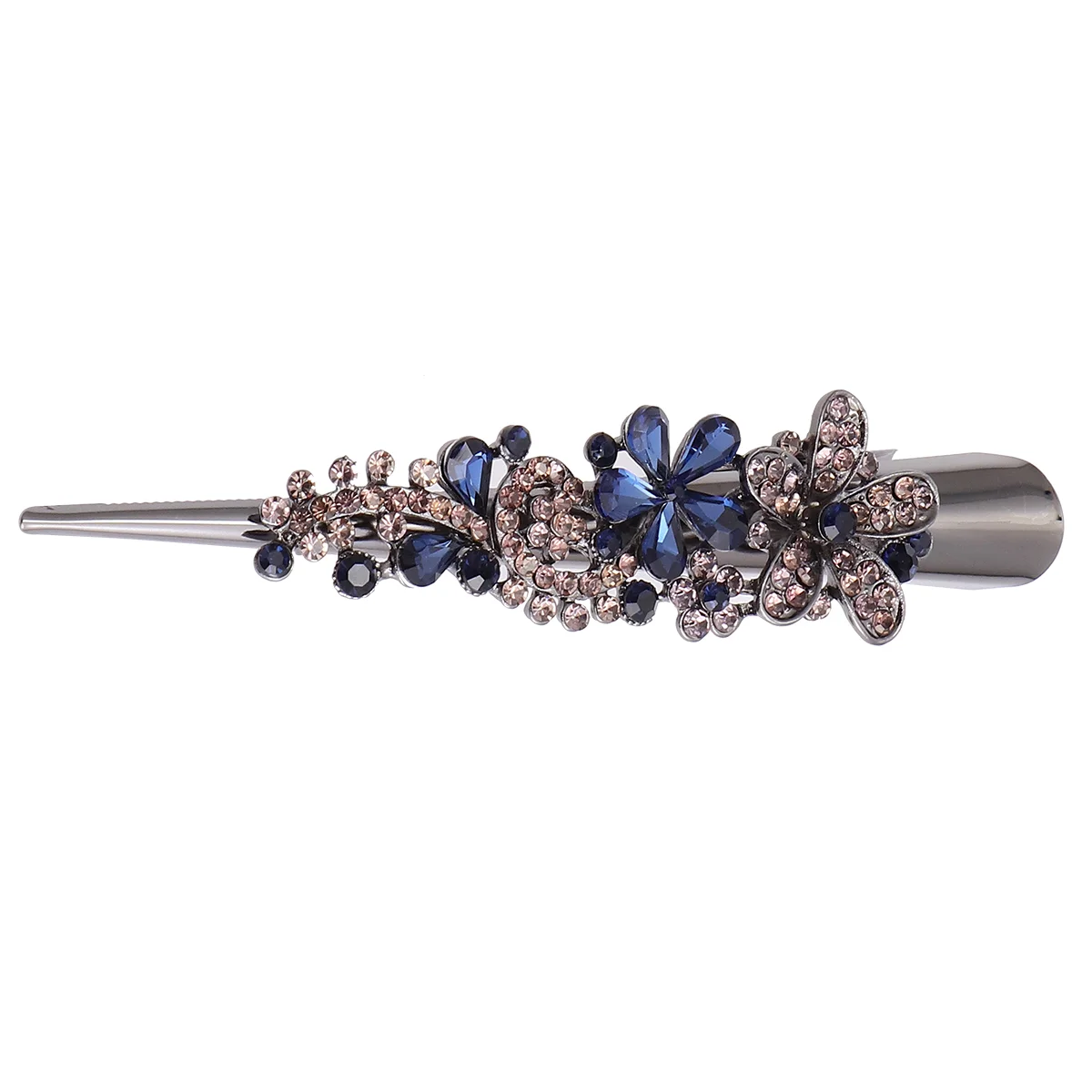Large Rhinestone Alligator Clips Retro Metal Horn Headdress Duckbill Crystal Hair Accessories
Large Rhinestone Alligator Clips Retro Metal Horn Headdress Duckbill Crystal Hair Accessories