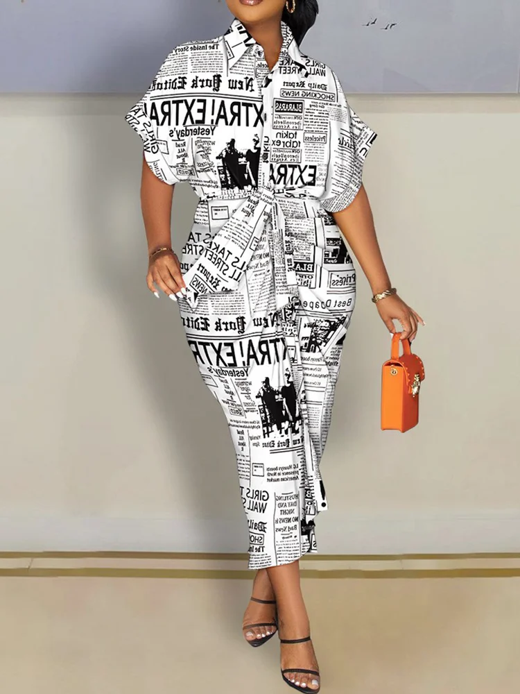 Shirt Dress Summer And Autumn Fashion Printing Women's Casual Long Sleeve V-neck Button Lace Irregular Shirt Dress Midi Dresses
Shirt Dress Summer And Autumn Fashion Printing Women's Casual Long Sleeve V-neck Button Lace Irregular Shirt Dress Midi Dresses