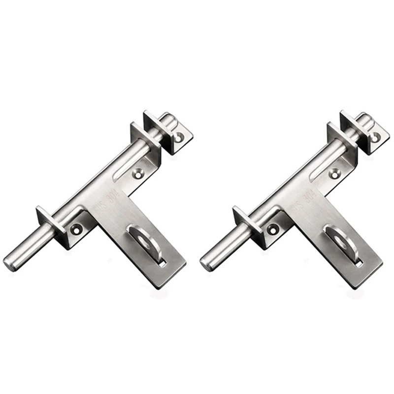 2X Stainless Steel Bolt 304 Heavy-Duty Left And Right Bolts Sliding Bolt Door Lock Latch
2X Stainless Steel Bolt 304 Heavy-Duty Left And Right Bolts Sliding Bolt Door Lock Latch