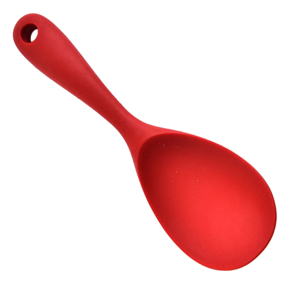 

Rice Spoon Paddle Spatula Cooker Ladle Serving Scooper Silicone Kitchen Scoop Potato Cooking Stick Non Server Sushi Spoons Soup