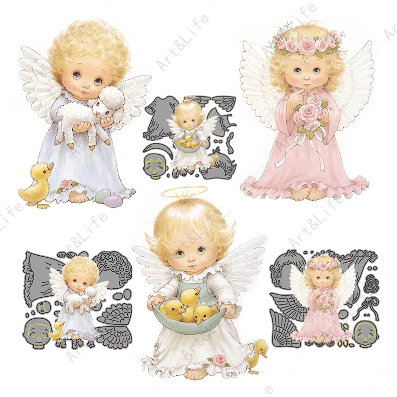 Sweet Gril Cute Angel and Ducklings New Metal Cutting Dies Stencils for Scrapbooking Making Paper Cards Album Embossing Die Cut
Sweet Gril Cute Angel and Ducklings New Metal Cutting Dies Stencils for Scrapbooking Making Paper Cards Album Embossing Die Cut