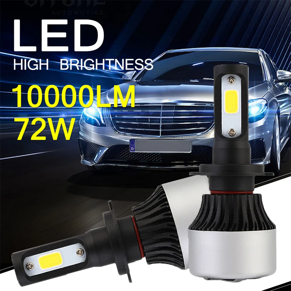 NOVSIGHT 2X Fog Light Bulbs H4 H7 H11 H1 H3 9005 9006 COB Car LED With Bridgelux COB LED Chips 72W 10000LM Auto Headlamp 6500K
NOVSIGHT 2X Fog Light Bulbs H4 H7 H11 H1 H3 9005 9006 COB Car LED With Bridgelux COB LED Chips 72W 10000LM Auto Headlamp 6500K