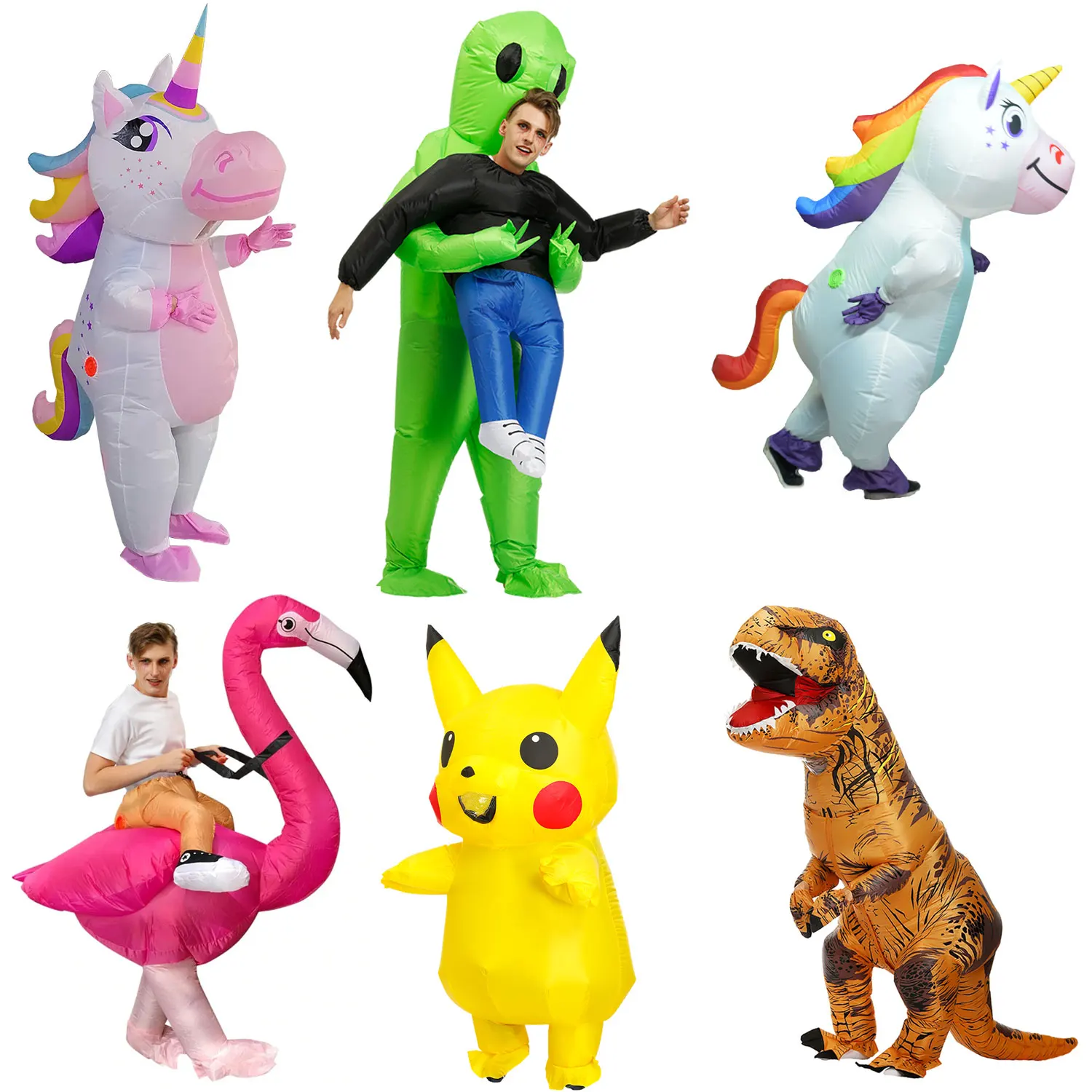 Unicorn Inflatable Costume Full Body Dinosaur Anime Cosplay Costumes Alien Funny Party Flamingo Halloween Costume for Adult
Unicorn Inflatable Costume Full Body Dinosaur Anime Cosplay Costumes Alien Funny Party Flamingo Halloween Costume for Adult