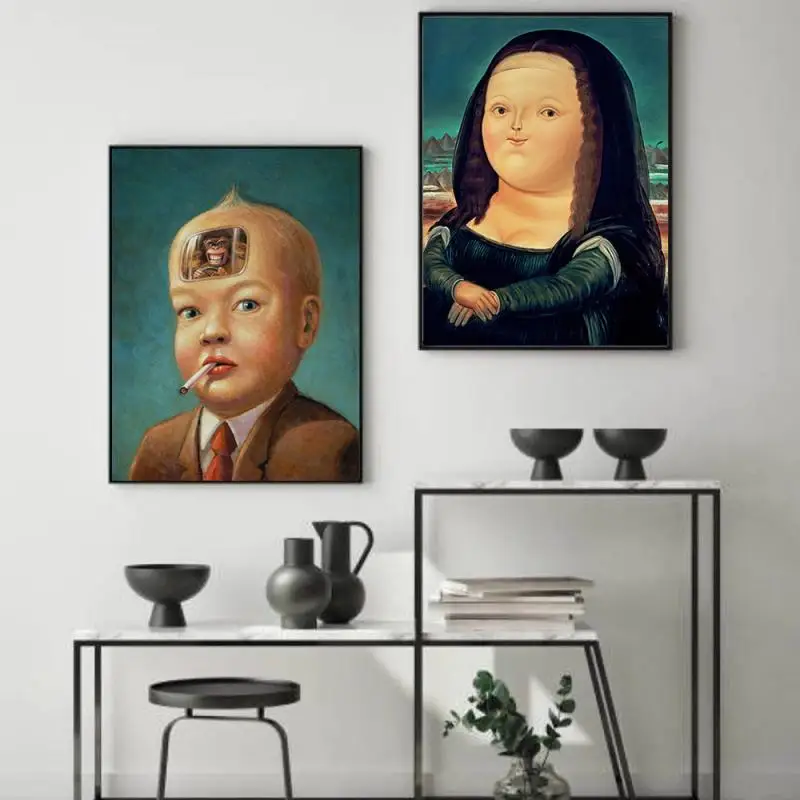 Retro Art Mona Lisa Boy Portrait Canvas Painting Abstract Posters and Prints Wall Picture Scandinavian Home Decor Interior Mural
Retro Art Mona Lisa Boy Portrait Canvas Painting Abstract Posters and Prints Wall Picture Scandinavian Home Decor Interior Mural