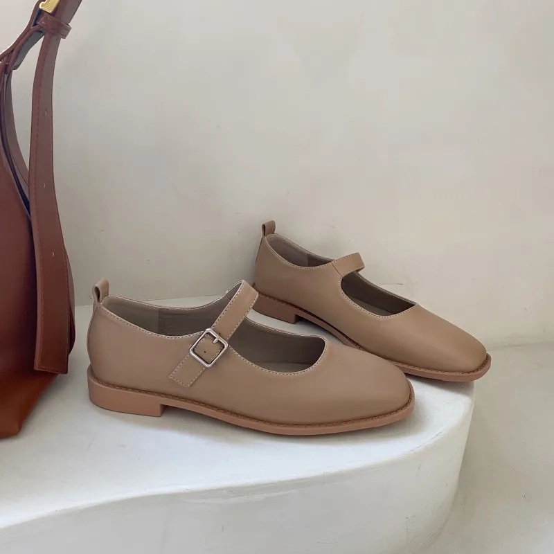 Flat Heel Buckle Strap mary jane Shoes All Match Lady Preppy Work Shoes Breathable
Flat Heel Buckle Strap mary jane Shoes All Match Lady Preppy Work Shoes Breathable