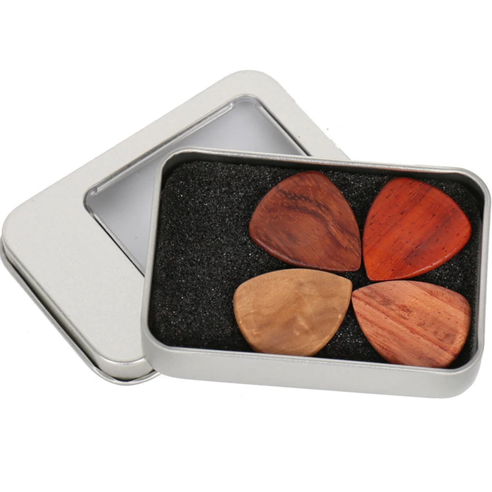 4Pcs Wood Acoustic Guitar Picks/Plectrums Olive Kevazingo Rosewood Hearted Shape 2.5mm With Iron Case Accessories
4Pcs Wood Acoustic Guitar Picks/Plectrums Olive Kevazingo Rosewood Hearted Shape 2.5mm With Iron Case Accessories