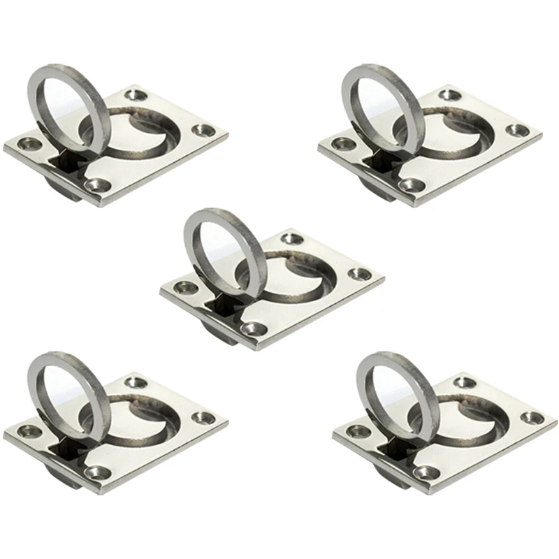 5Pcs Boat Floor Latch Stainless Steel Ring Pull Handle Marine Lifting Handle for Boat Dinghy Yacht Etc Marine
5Pcs Boat Floor Latch Stainless Steel Ring Pull Handle Marine Lifting Handle for Boat Dinghy Yacht Etc Marine
