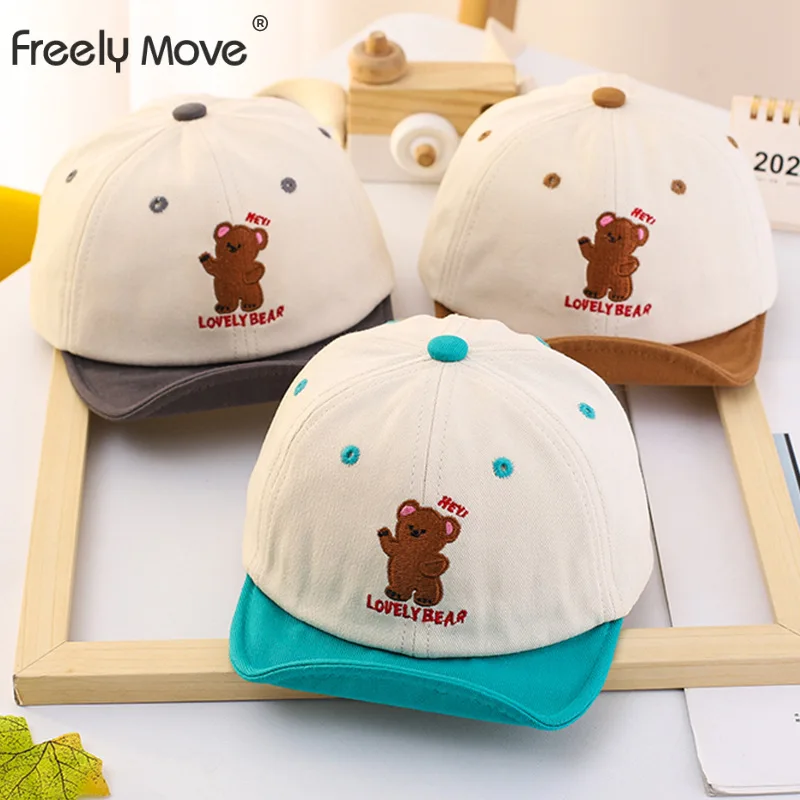 Freely Move Soft Brim Baby Cap Hat Cotton Bear Kids Boy Girls Baseball Cap Outdoor Casual Spring Toddler Infant Sun Visor Hats
Freely Move Soft Brim Baby Cap Hat Cotton Bear Kids Boy Girls Baseball Cap Outdoor Casual Spring Toddler Infant Sun Visor Hats
