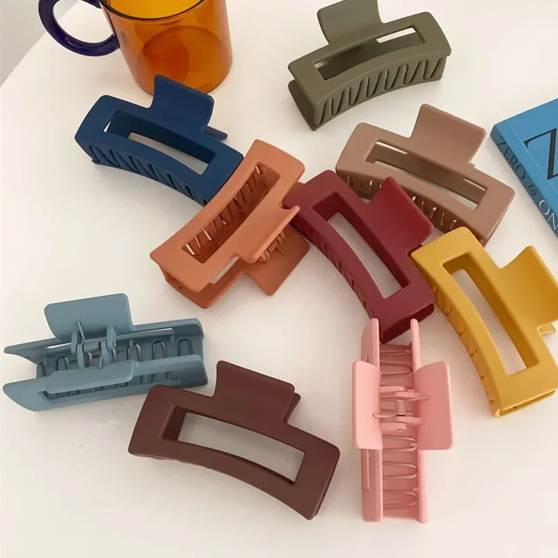 Korean Women Girls Plastic Hair Claws Hair Clips Headwear Large Size Hairpin Crab Barrette Fashion Ornament Hair Accessories
Korean Women Girls Plastic Hair Claws Hair Clips Headwear Large Size Hairpin Crab Barrette Fashion Ornament Hair Accessories