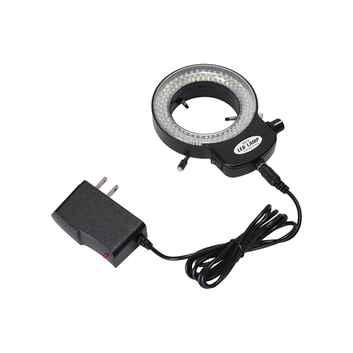 Microscope Camera Ring Light 144LED Beads Light Source Brightness Adjustable Control Shadowless Lighting US Plug
Microscope Camera Ring Light 144LED Beads Light Source Brightness Adjustable Control Shadowless Lighting US Plug