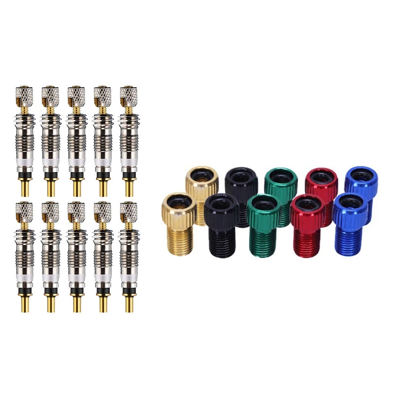 10Pcs Presta To Schrader Valve Adapter Converter Bike Tire Tube & 10 Pcs Valve Core Bike Replacement Tubeless Core
10Pcs Presta To Schrader Valve Adapter Converter Bike Tire Tube & 10 Pcs Valve Core Bike Replacement Tubeless Core