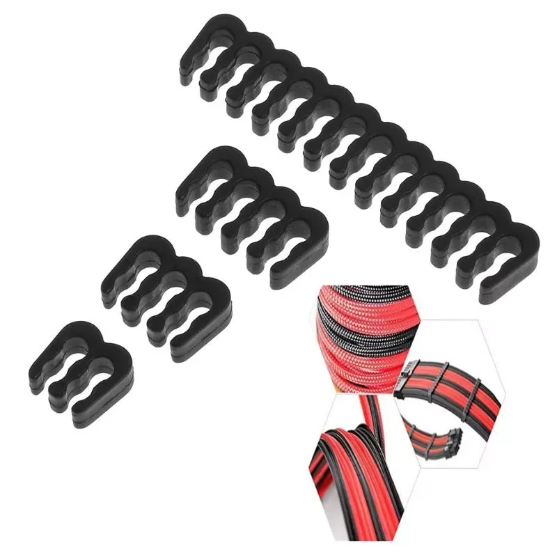 16Pcs/Set PP Cable Comb/Clamp/Clip/Organizer/Dresser for 2.5-3.2mm PC Power Cables Wiring 4/6/8/24 Pin Computer Cable Manager
16Pcs/Set PP Cable Comb/Clamp/Clip/Organizer/Dresser for 2.5-3.2mm PC Power Cables Wiring 4/6/8/24 Pin Computer Cable Manager