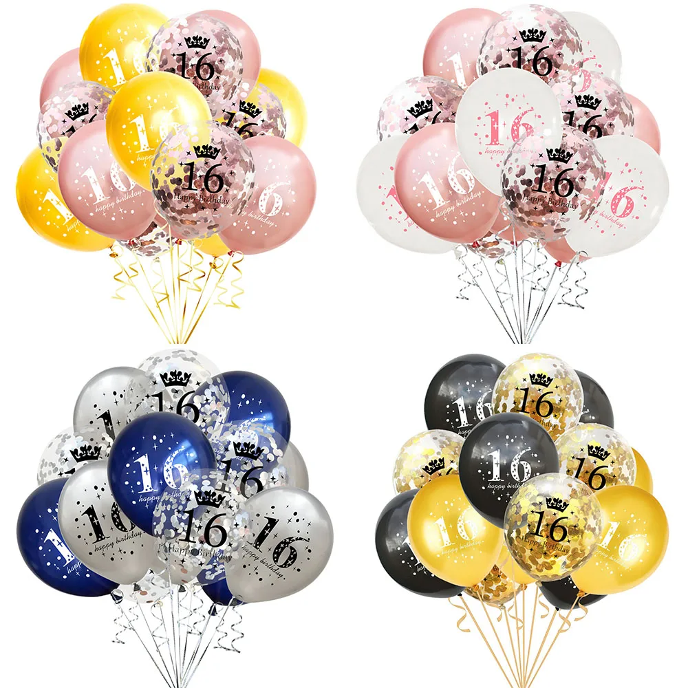 12 Inch 15Pcs Gold Rose Gold White Black Blue Color Balloon Numbers Birthday Party Decoration Birthday Boy and Girl for Balloon 
12 Inch 15Pcs Gold Rose Gold White Black Blue Color Balloon Numbers Birthday Party Decoration Birthday Boy and Girl for Balloon