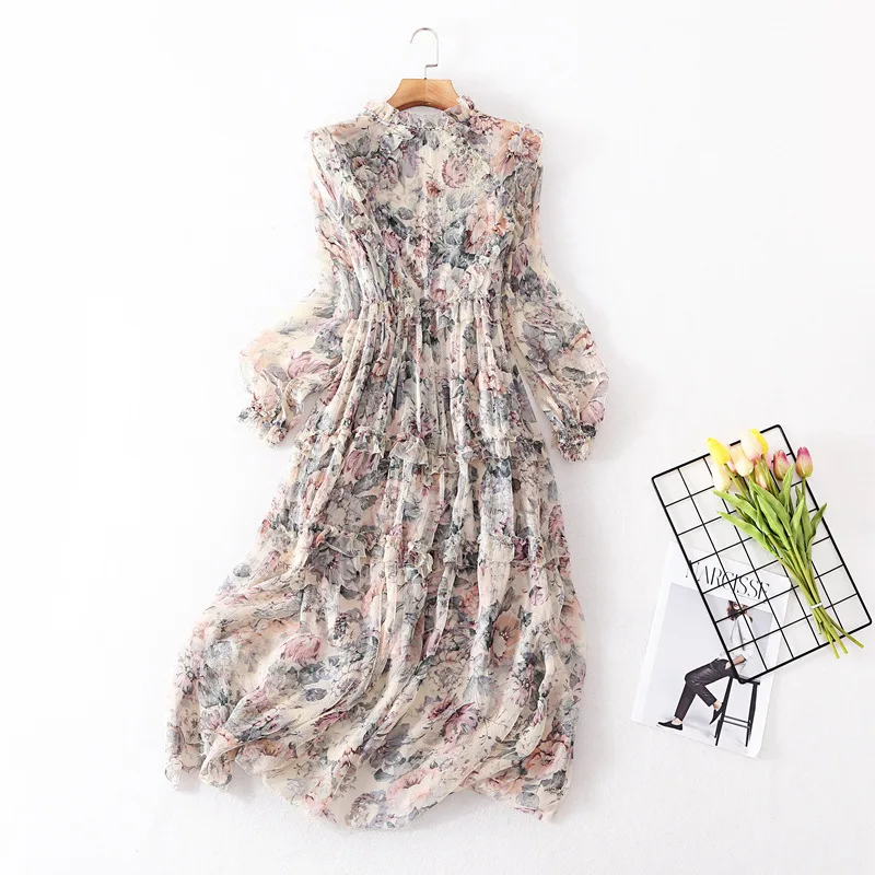Summer Dress Women Clothing Spring Long Sleeves White Floral Long Dress Elegant Dresses High Quality Two Piece Dress Vestidos Zm
Summer Dress Women Clothing Spring Long Sleeves White Floral Long Dress Elegant Dresses High Quality Two Piece Dress Vestidos Zm