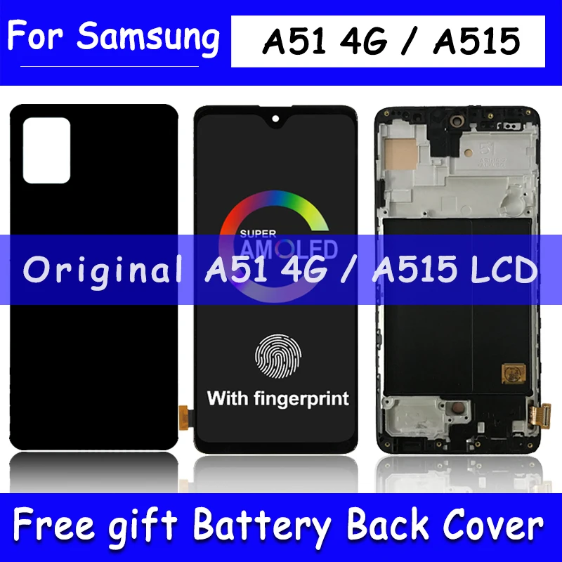 ЖК-дисплей 6,5 дюйма Super AMOLED для Samsung Galaxy A51 A515, дисплей A515F/DS A515FD A515, сменный сенсорный экран, дисплей A515F
ЖК-дисплей 6,5 дюйма Super AMOLED для Samsung Galaxy A51 A515, дисплей A515F/DS A515FD A515, сменный сенсорный экран, дисплей A515F