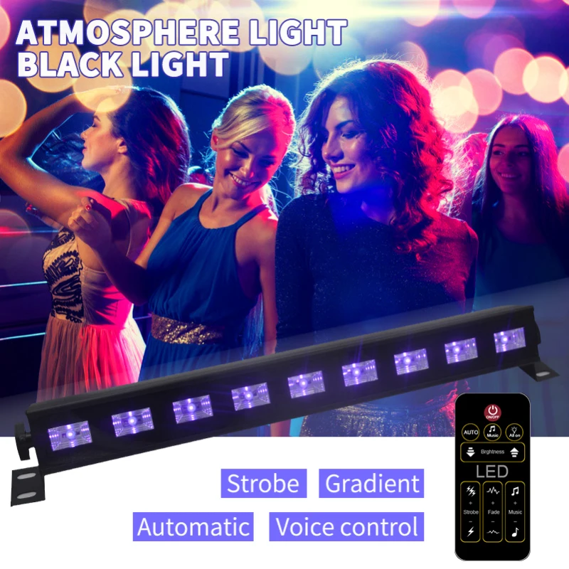 LED Stage Light UV Strip 360 Degree Adjustable Stage Lighting Party Supplies Atmosphere Light for KTV Party Birthday Wedding
LED Stage Light UV Strip 360 Degree Adjustable Stage Lighting Party Supplies Atmosphere Light for KTV Party Birthday Wedding