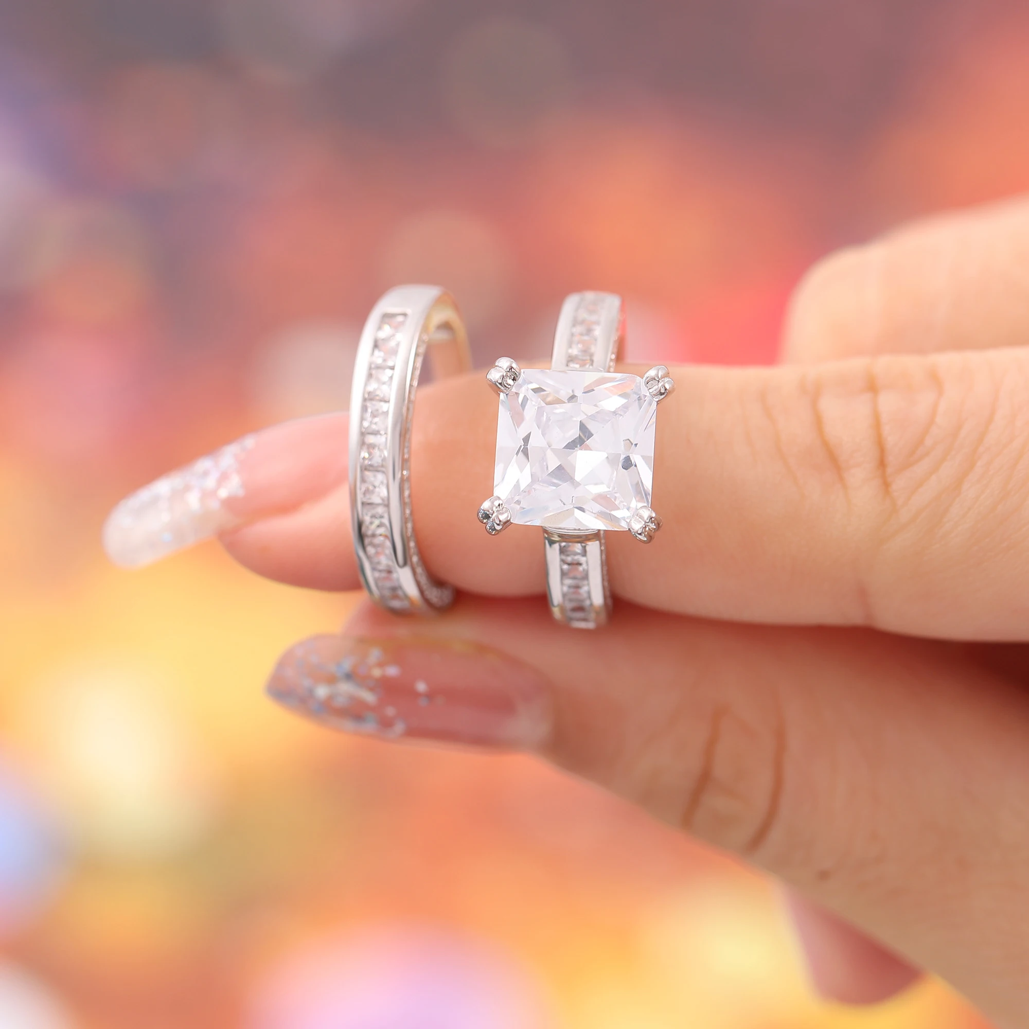 2023 New Hot Selling Inlaid White Zircon Ring Fashion Set Ring Multi Wear Way Men and Women'S Engagement Anniversary Ring
2023 New Hot Selling Inlaid White Zircon Ring Fashion Set Ring Multi Wear Way Men and Women'S Engagement Anniversary Ring
