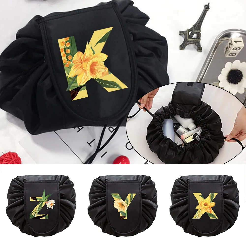 Drawstring Makeup Storage Bag Women Lipstick Eye Shadow Pouch Toiletry Beauty Case Travel Cosmetic Floral Letter Print Organizer
Drawstring Makeup Storage Bag Women Lipstick Eye Shadow Pouch Toiletry Beauty Case Travel Cosmetic Floral Letter Print Organizer