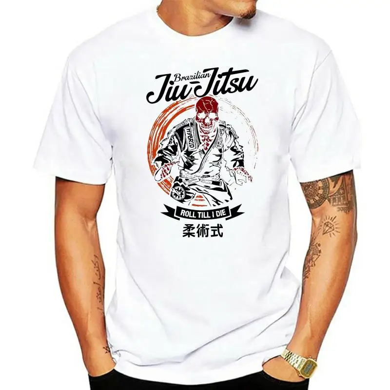 

Новинка, Мужская футболка в рулоне I Die Jiu Jitsu, Бразильская футболка BJJ, топ для боевых искусств, футболки