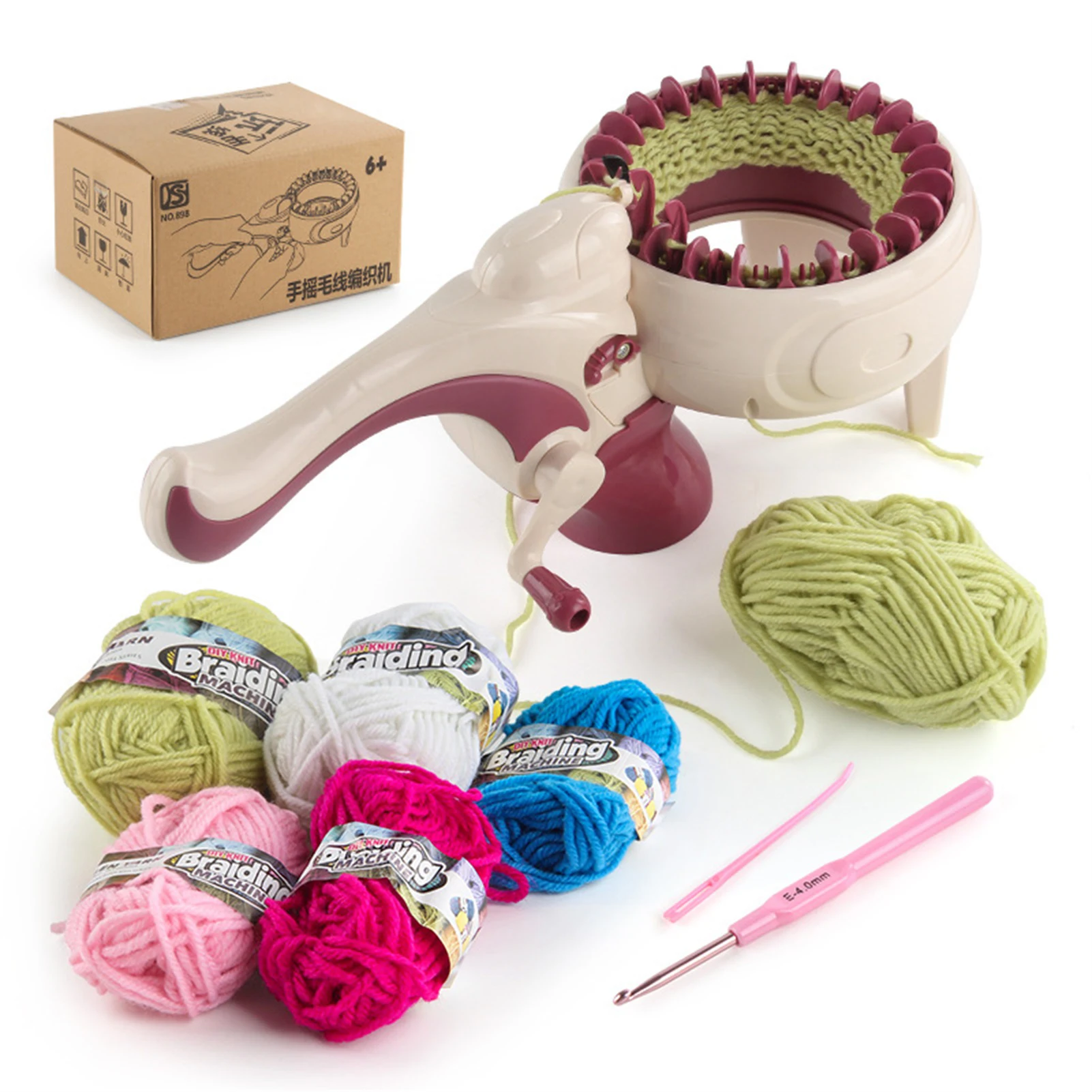 Knitting Loom Machine Hand Crank Knitting Machine 24 Needles Weaving Loom Round Spinning Weaving Loom Machine Kit
Knitting Loom Machine Hand Crank Knitting Machine 24 Needles Weaving Loom Round Spinning Weaving Loom Machine Kit