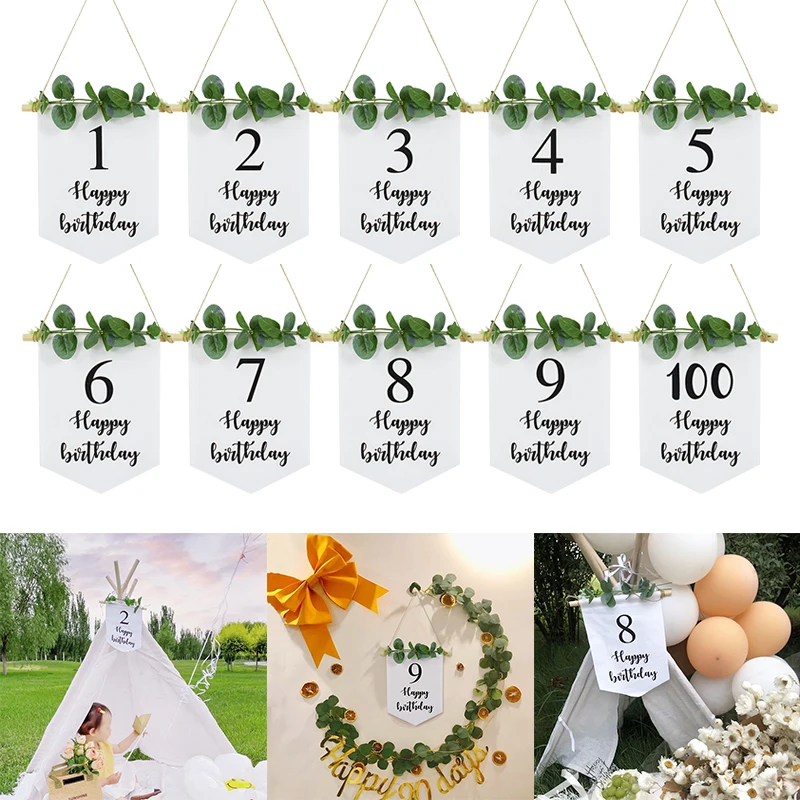 1 Set Happy Birthday Decoration 1-9th Happy Birthday Banner Flag Bunting Kid Birthday Decor Boy Girl 100days Baby Shower Supply
1 Set Happy Birthday Decoration 1-9th Happy Birthday Banner Flag Bunting Kid Birthday Decor Boy Girl 100days Baby Shower Supply