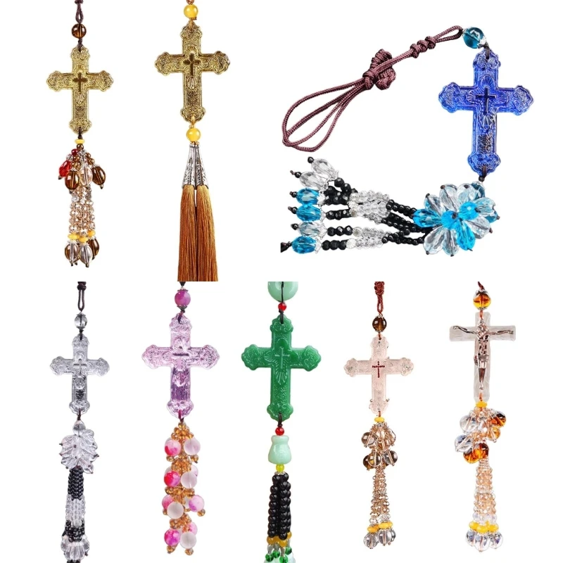 Crystal Cross Pendant Decorative Charm Ornament Crafts Household Decoration for Indoor Outdoor Traveling Car Decoration
Crystal Cross Pendant Decorative Charm Ornament Crafts Household Decoration for Indoor Outdoor Traveling Car Decoration
